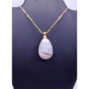 Natural Druzy Unique Gemstone Bottle Necklace New
